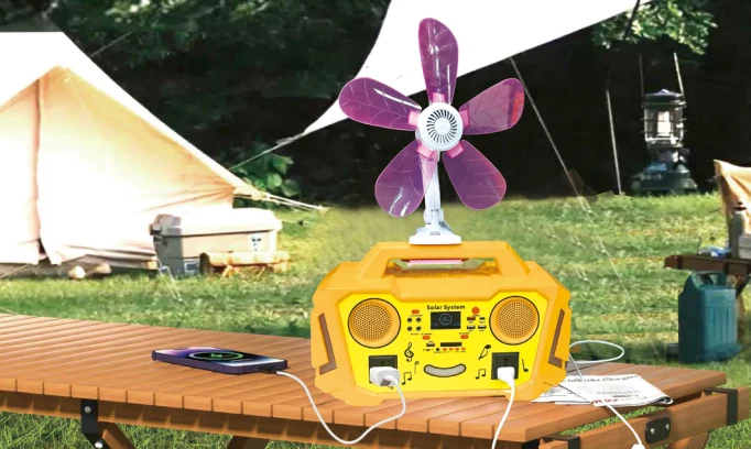 Camping use case with portable power station